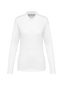 KARIBAN Polo Supima® manches longues femme /api/colors/7a92cd2d-10d2-40b4-928b-296bb7487506 personnalisable