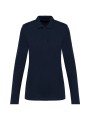 KARIBAN Polo Supima® manches longues femme /api/colors/058f028c-f565-4146-9cba-11f5b0ade7a7 personnalisable