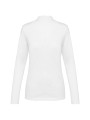 KARIBAN Polo Supima® manches longues femme /api/colors/7a92cd2d-10d2-40b4-928b-296bb7487506 personnalisable
