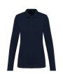 Polo's KARIBAN Supima® damespolo lange mouwen voor bedrukking &amp; borduring