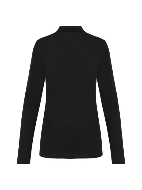 KARIBAN Polo Supima® manches longues femme /api/colors/b9fdad4a-5e94-45cb-8c03-c08b349b28c3 personnalisable