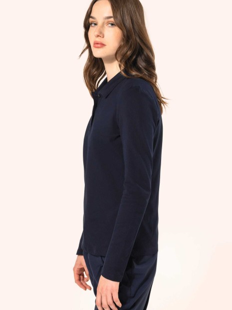 Polos à personnaliser KARIBAN Polo Supima® manches longues femme 