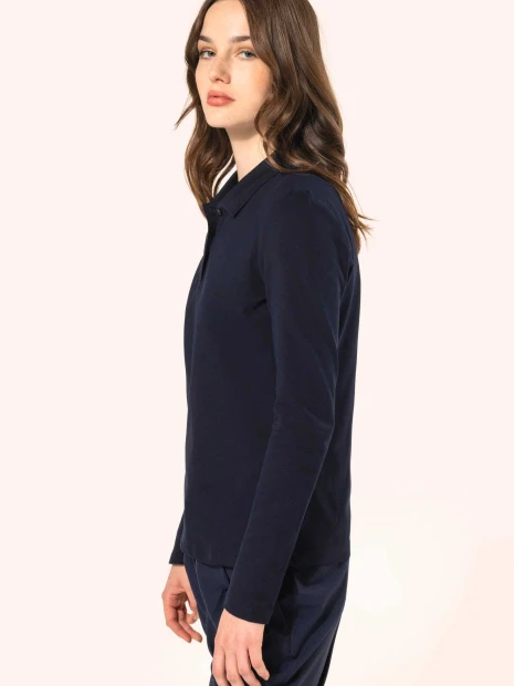 Polos à personnaliser KARIBAN Polo Supima® manches longues femme 