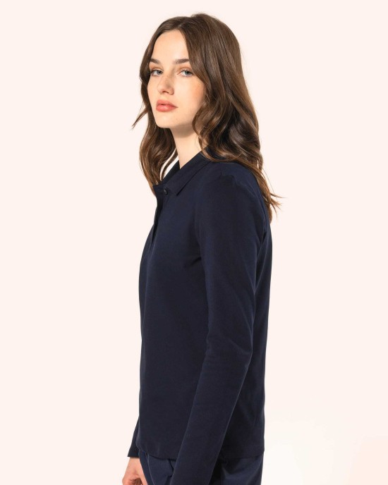 Polos personnalisable Kariban Polo Supima® manches longues femme