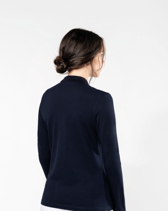 Polo's KARIBAN Supima® damespolo lange mouwen voor bedrukking &amp; borduring