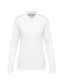 KARIBAN Polo Supima® manches longues femme /api/colors/7a92cd2d-10d2-40b4-928b-296bb7487506 personnalisable