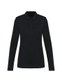 KARIBAN Polo Supima® manches longues femme /api/colors/b9fdad4a-5e94-45cb-8c03-c08b349b28c3 personnalisable