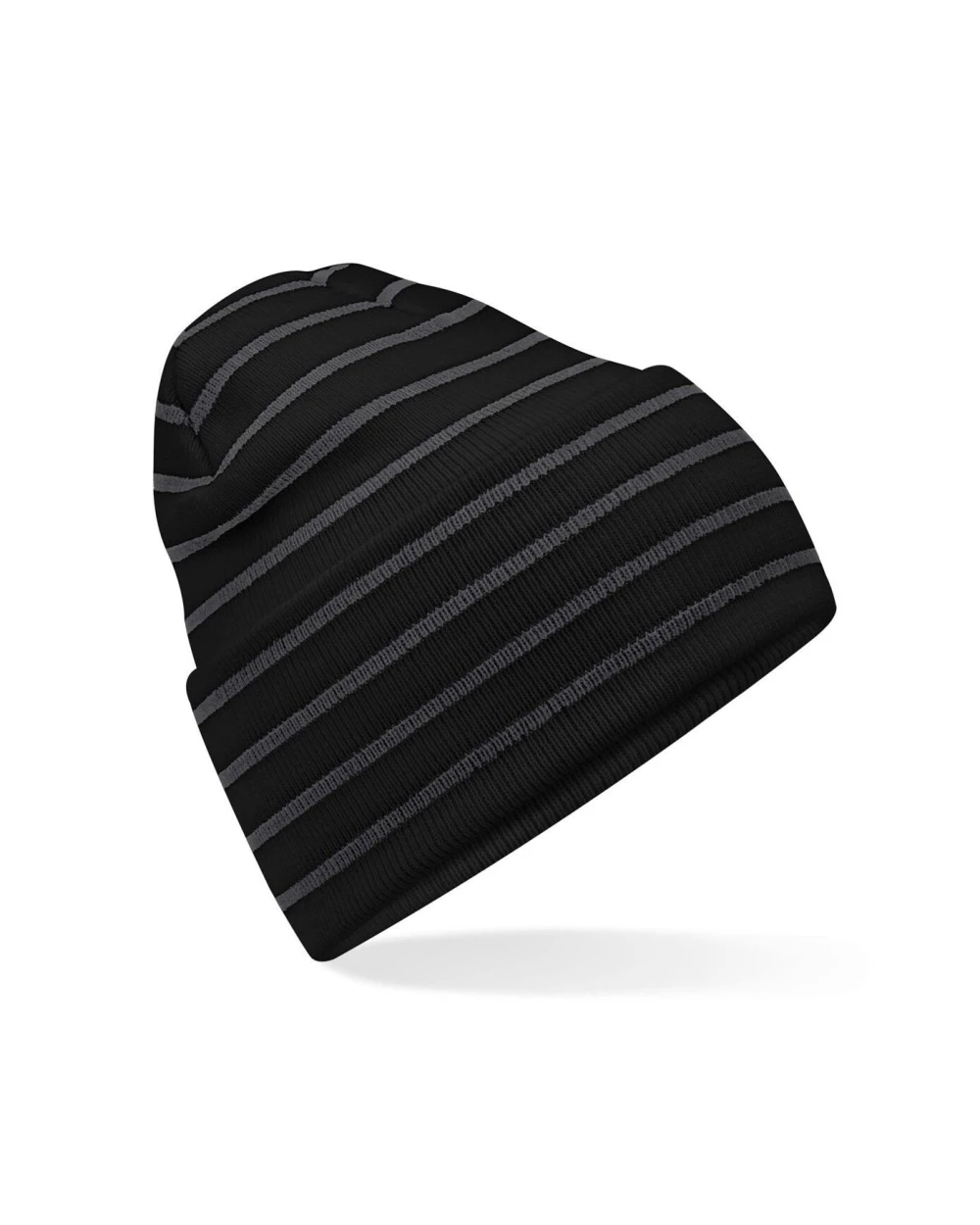 Bonnets personnalisable BEECHFIELD ORIGINAL DEEP CUFFED STRIPED BEANIE