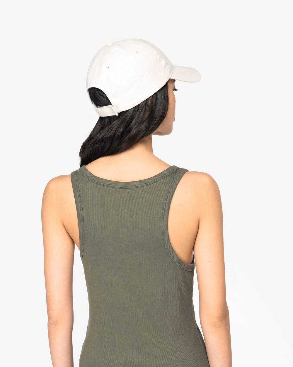 T-shirts NATIVE SPIRIT Ecologische geribde damestop voor bedrukking &amp; borduring