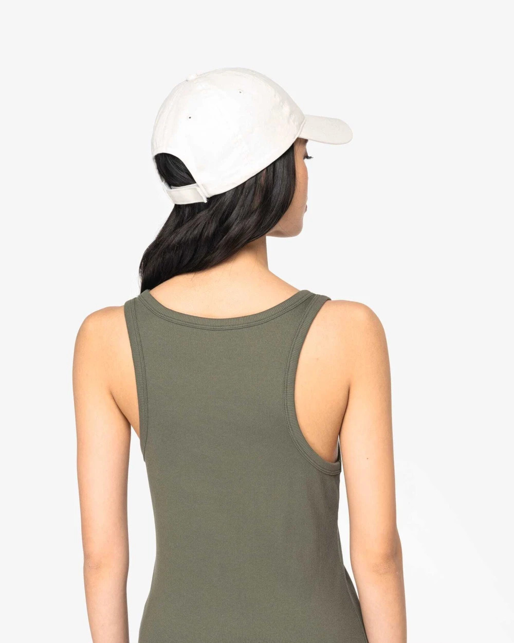 T-shirts NATIVE SPIRIT Ecologische geribde damestop voor bedrukking &amp; borduring