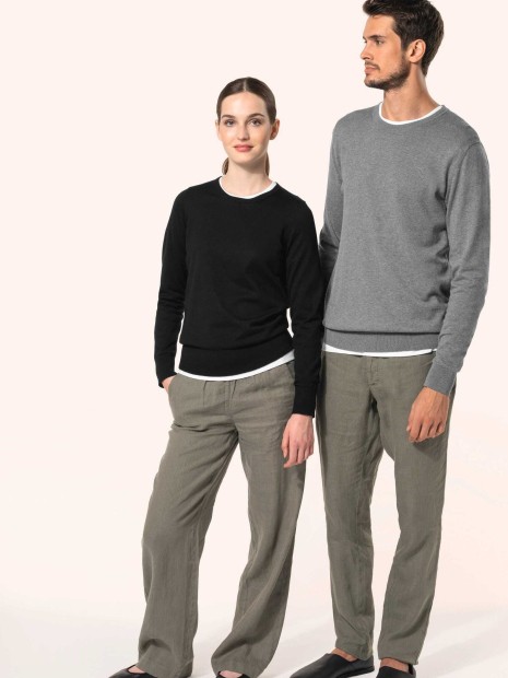 Pulls à personnaliser KARIBAN Pull Supima® col rond homme 