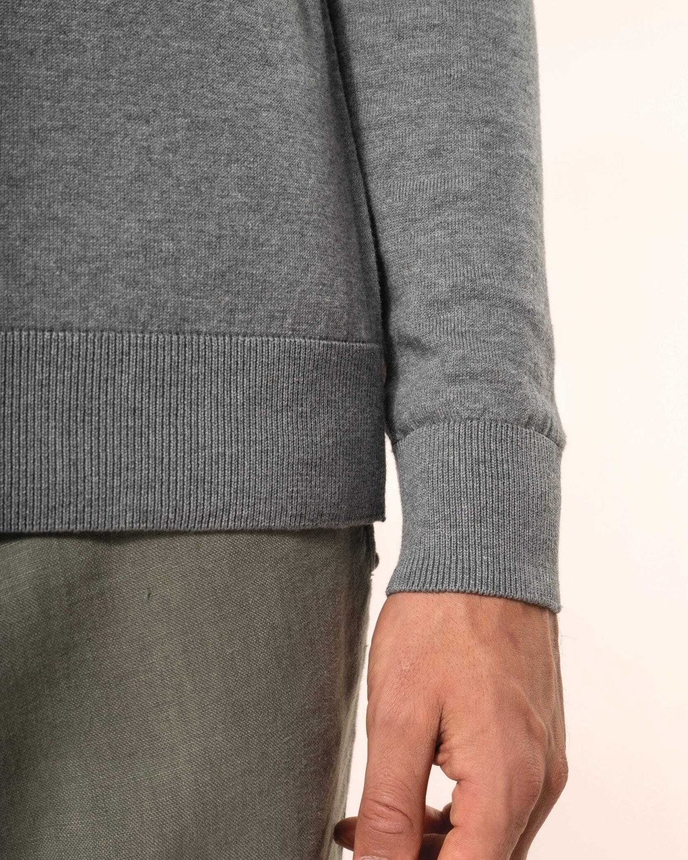 KARIBAN Supima®-Herrenpullover mit Rundhalsausschnitt Pullovers personalisierbar