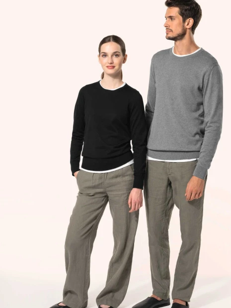 Pulls à personnaliser KARIBAN Pull Supima® col rond homme 