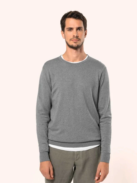 Pulls à personnaliser KARIBAN Pull Supima® col rond homme 