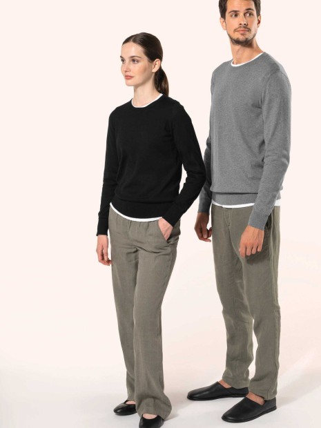 Pulls à personnaliser KARIBAN Pull Supima® col rond homme 