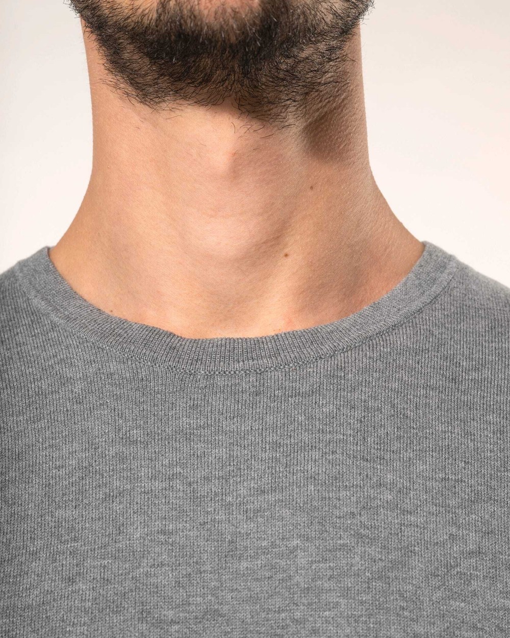 KARIBAN Supima®-Herrenpullover mit Rundhalsausschnitt Pullovers personalisierbar