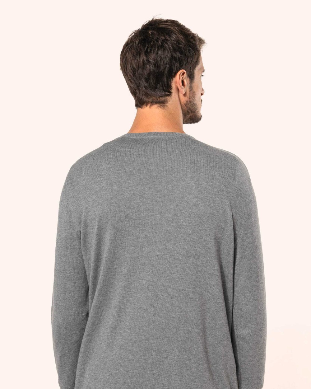 KARIBAN Supima®-Herrenpullover mit Rundhalsausschnitt Pullovers personalisierbar