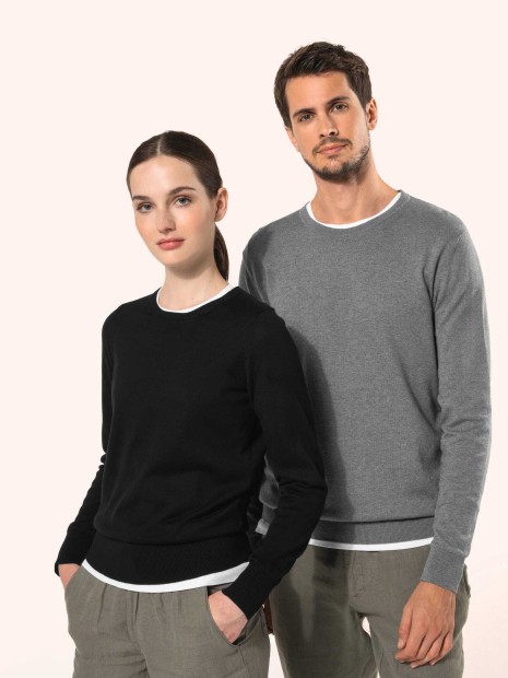 Pulls à personnaliser KARIBAN Pull Supima® col rond homme 