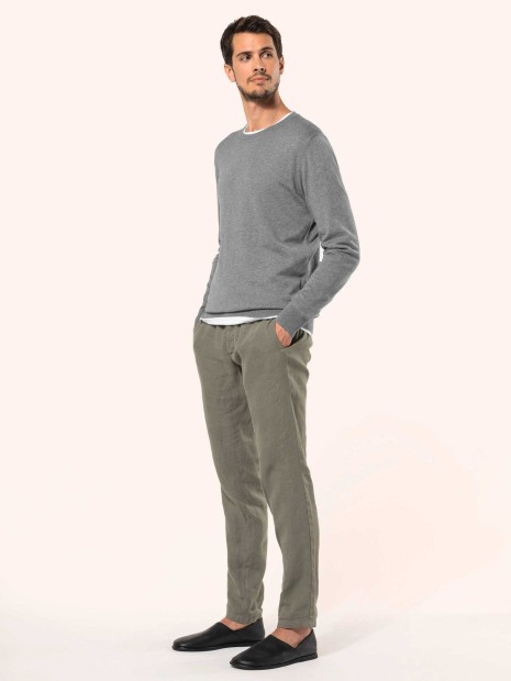 Pulls à personnaliser KARIBAN Pull Supima® col rond homme 