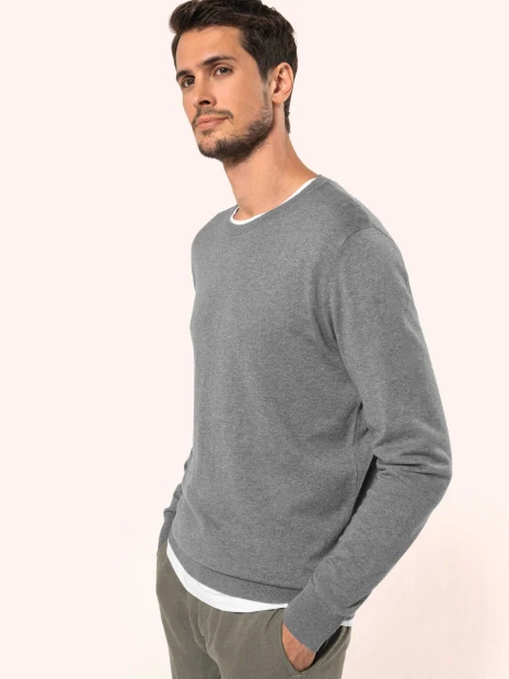 Pulls à personnaliser KARIBAN Pull Supima® col rond homme 
