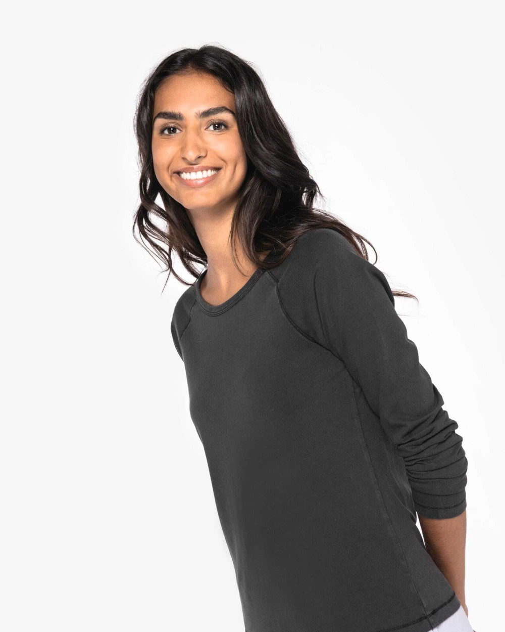 T-shirts NATIVE SPIRIT Ecologisch dames T-shirt met lange raglanmouwen voor bedrukking &amp; borduring