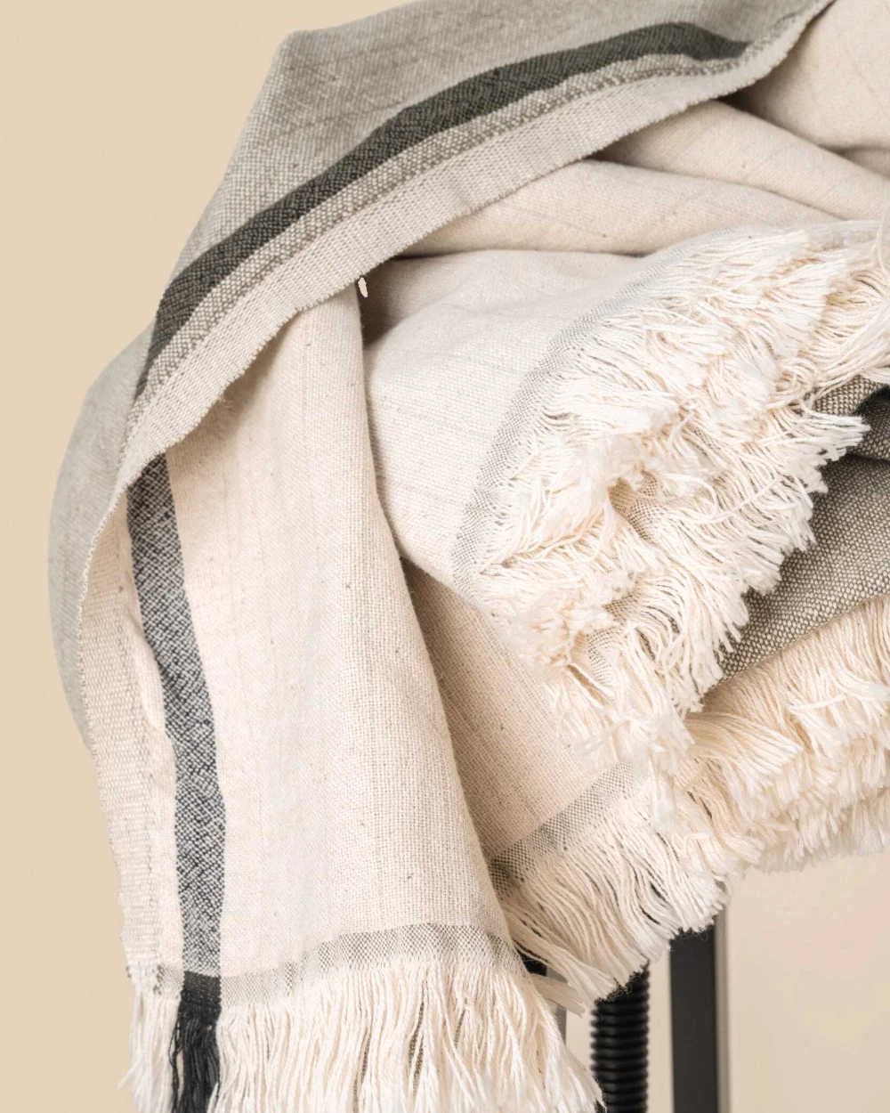 Plaids personnalisable SPASSO Fouta à rayures