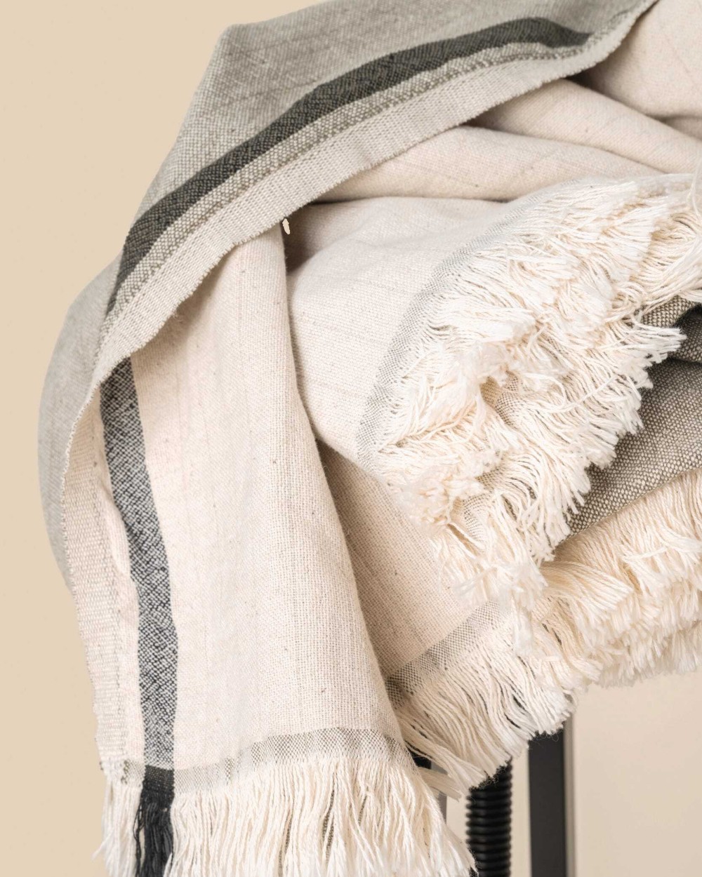 Plaids personnalisable SPASSO Fouta à rayures