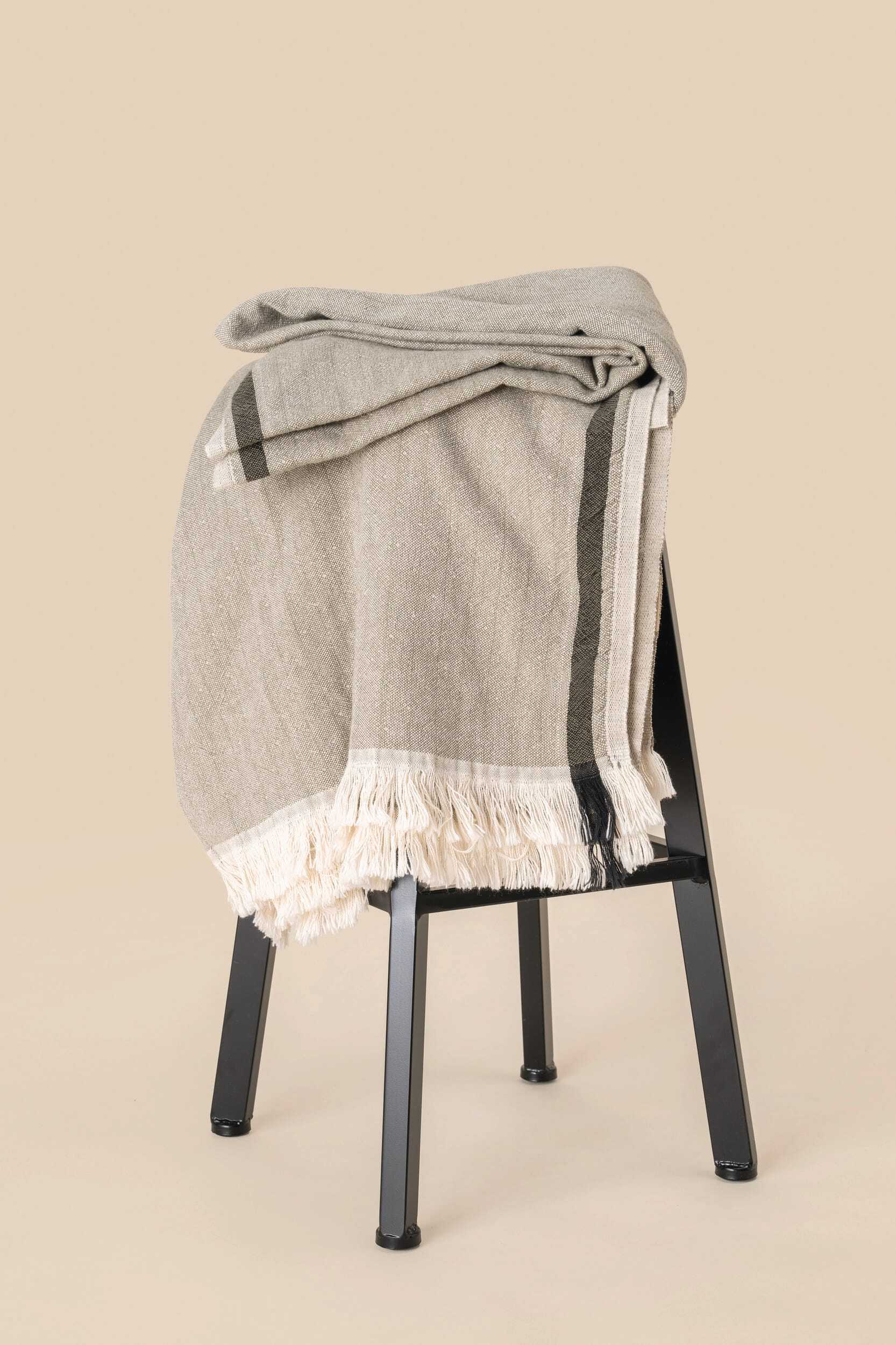 Plaids personnalisable SPASSO Fouta à rayures