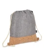 Sacs & Bagagerie personnalisable 4DO Sac à cordon R-PET & liège 35 x 40cm
