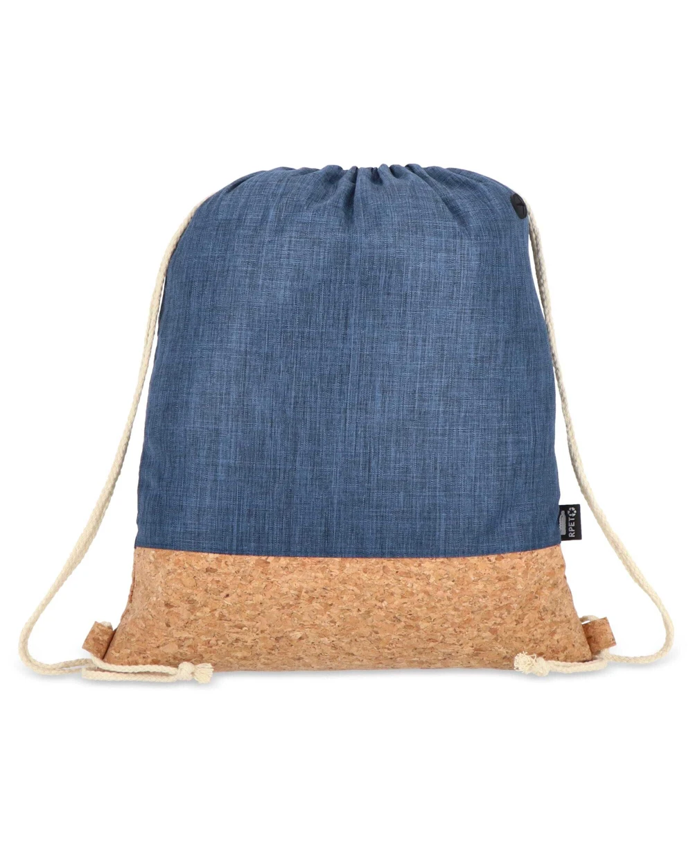 Tassen & Zakken 4DO Koordzak R-PET & kurk 35 x 40cm voor bedrukking &amp; borduring