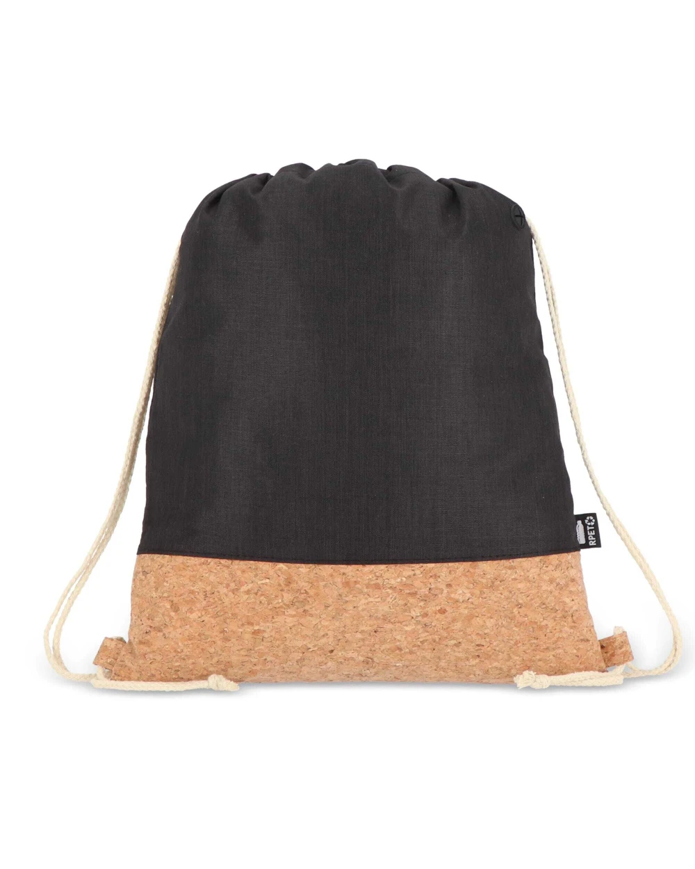 4DO Kordelzugbeutel R-PET & Kork 35 x 40cm Taschen personalisierbar