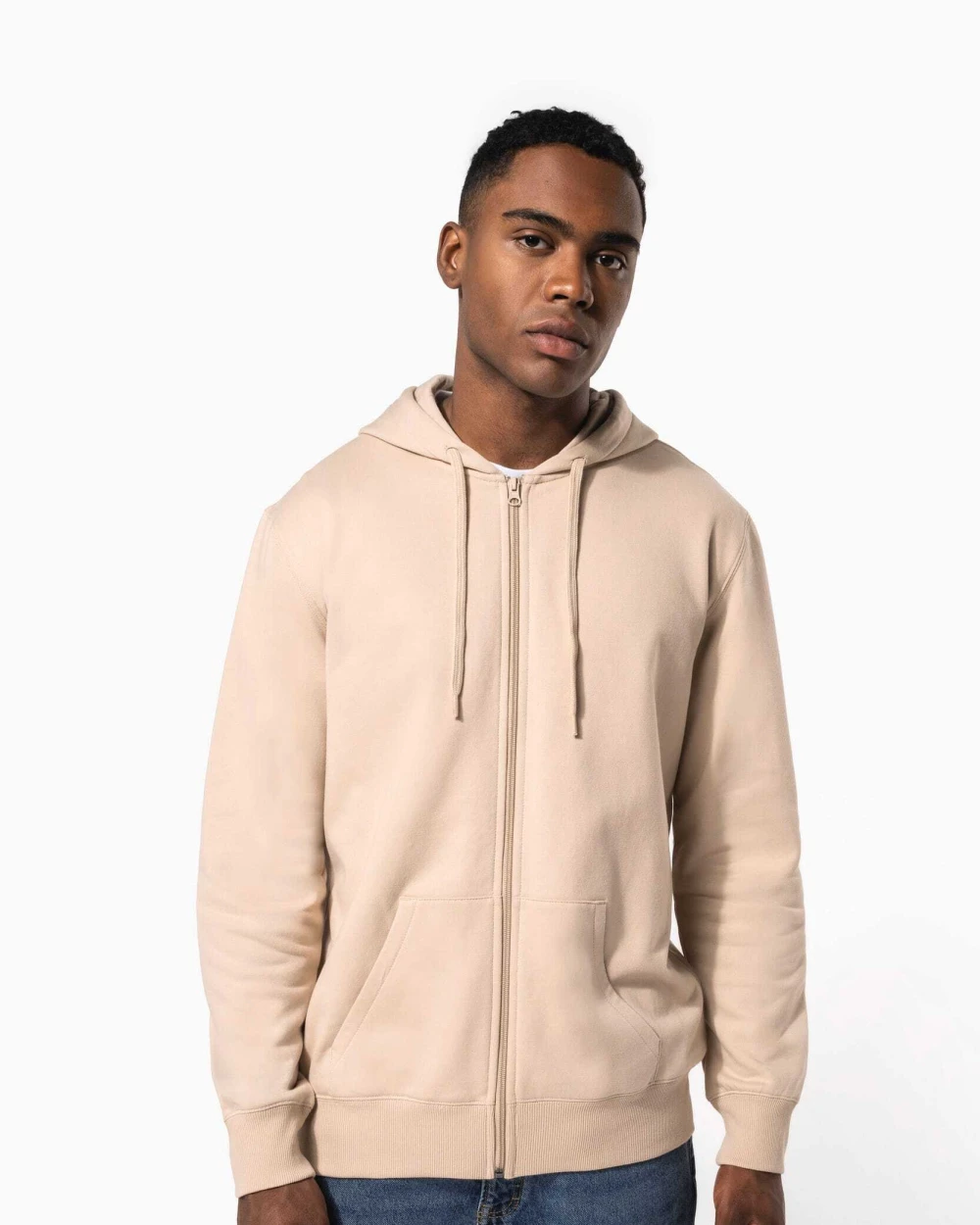 Sweaters & hoodies KARIBAN Gerecyclede uniseks sweater met rits en capuchon voor bedrukking &amp; borduring