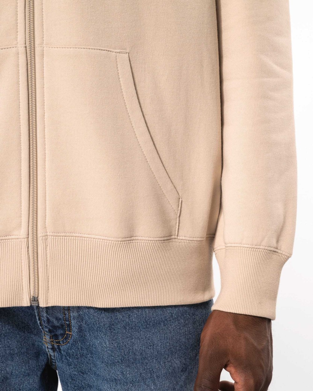 Sweat-shirts personnalisable KARIBAN Sweat-shirt recyclé zippé à capuche unisexe