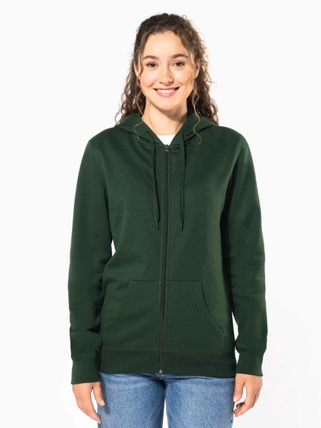 Sweat-shirts à personnaliser KARIBAN Sweat-shirt recyclé zippé à capuche unisexe 