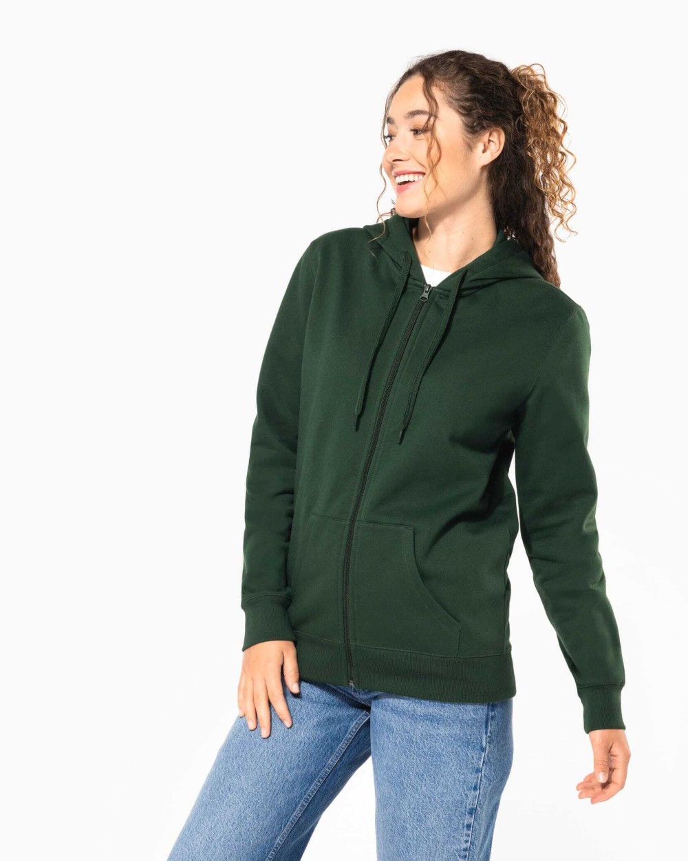 KARIBAN Recyceltes Unisex-Sweatshirt mit Reißverschluss und Kapuze Sweatshirts personalisierbar