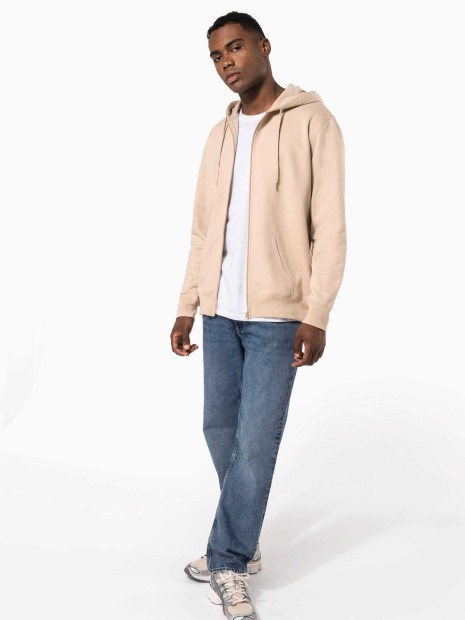 Sweat-shirts à personnaliser KARIBAN Sweat-shirt recyclé zippé à capuche unisexe 