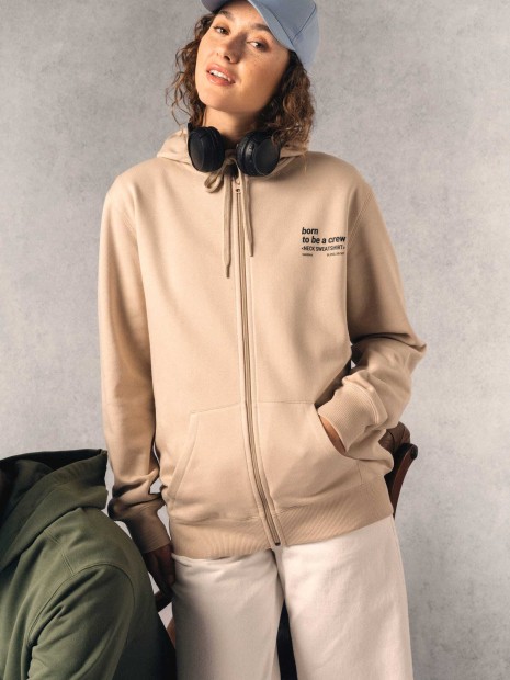 Sweat-shirts à personnaliser KARIBAN Sweat-shirt recyclé zippé à capuche unisexe 