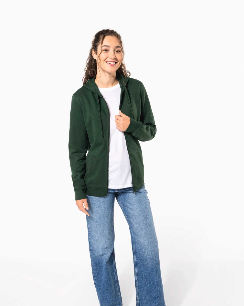 KARIBAN Recyceltes Unisex-Sweatshirt mit Reißverschluss und Kapuze Sweatshirts personalisierbar