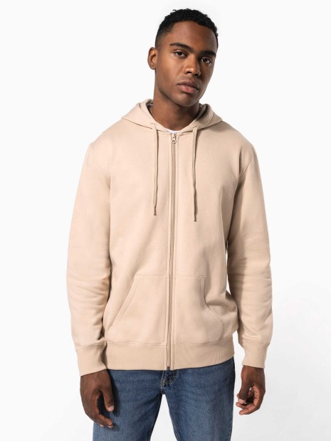 Sweat-shirts à personnaliser KARIBAN Sweat-shirt recyclé zippé à capuche unisexe 