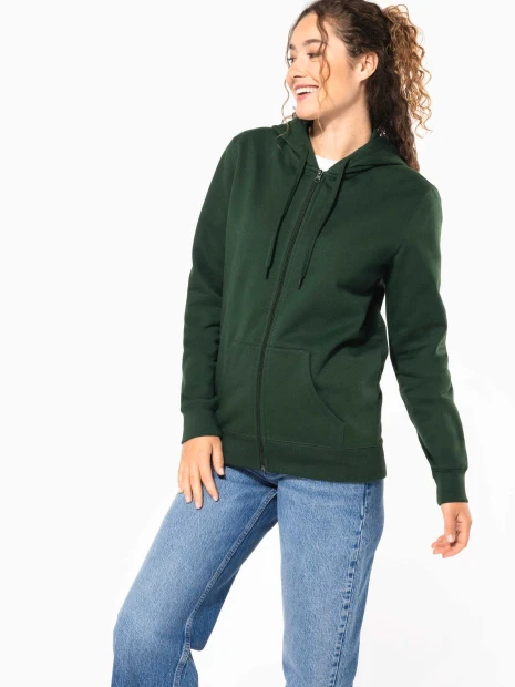 Sweat-shirts à personnaliser KARIBAN Sweat-shirt recyclé zippé à capuche unisexe 