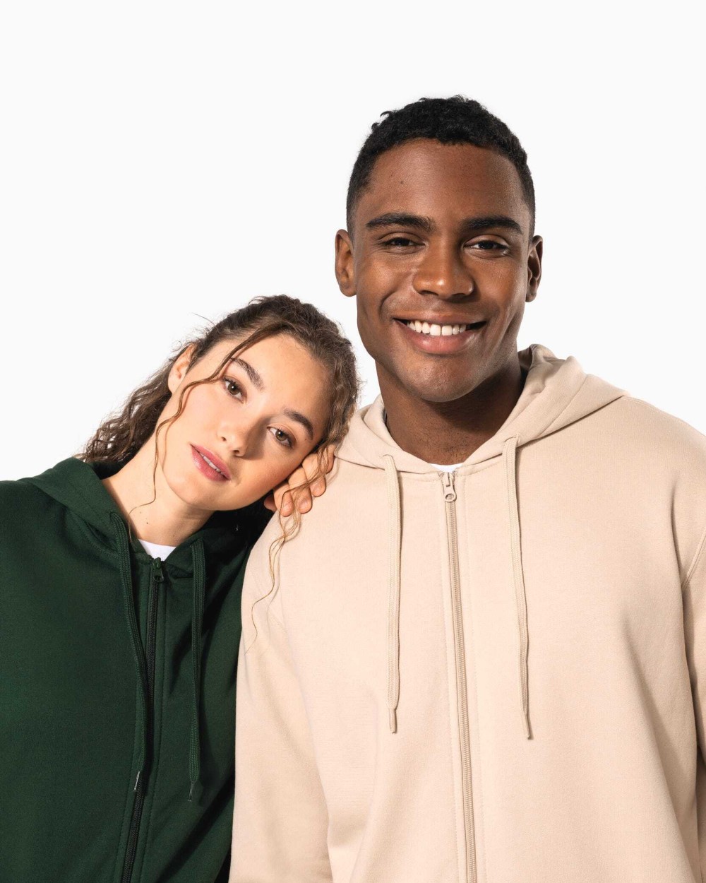 KARIBAN Recyceltes Unisex-Sweatshirt mit Reißverschluss und Kapuze Sweatshirts personalisierbar