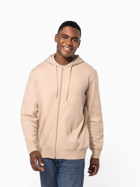 Sweat-shirts à personnaliser KARIBAN Sweat-shirt recyclé zippé à capuche unisexe 