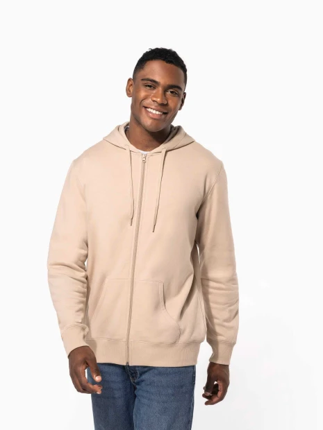Sweat-shirts à personnaliser KARIBAN Sweat-shirt recyclé zippé à capuche unisexe 