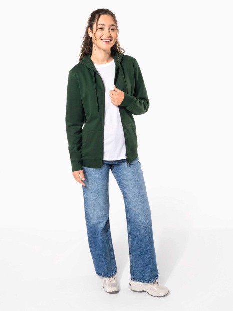 Sweat-shirts à personnaliser KARIBAN Sweat-shirt recyclé zippé à capuche unisexe 