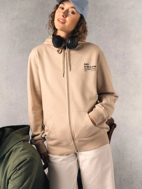 Sweat-shirts à personnaliser KARIBAN Sweat-shirt recyclé zippé à capuche unisexe 