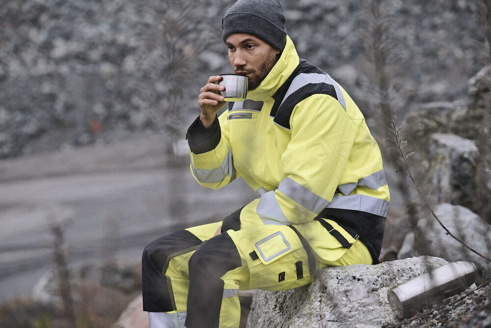Vestes personnalisable JOBMAN 1347 Veste d'hiver Star Hi-Vis