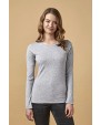 T-shirts PROMODORO Women´s Roundneck T-Shirt Longsleeve voor bedrukking &amp; borduring