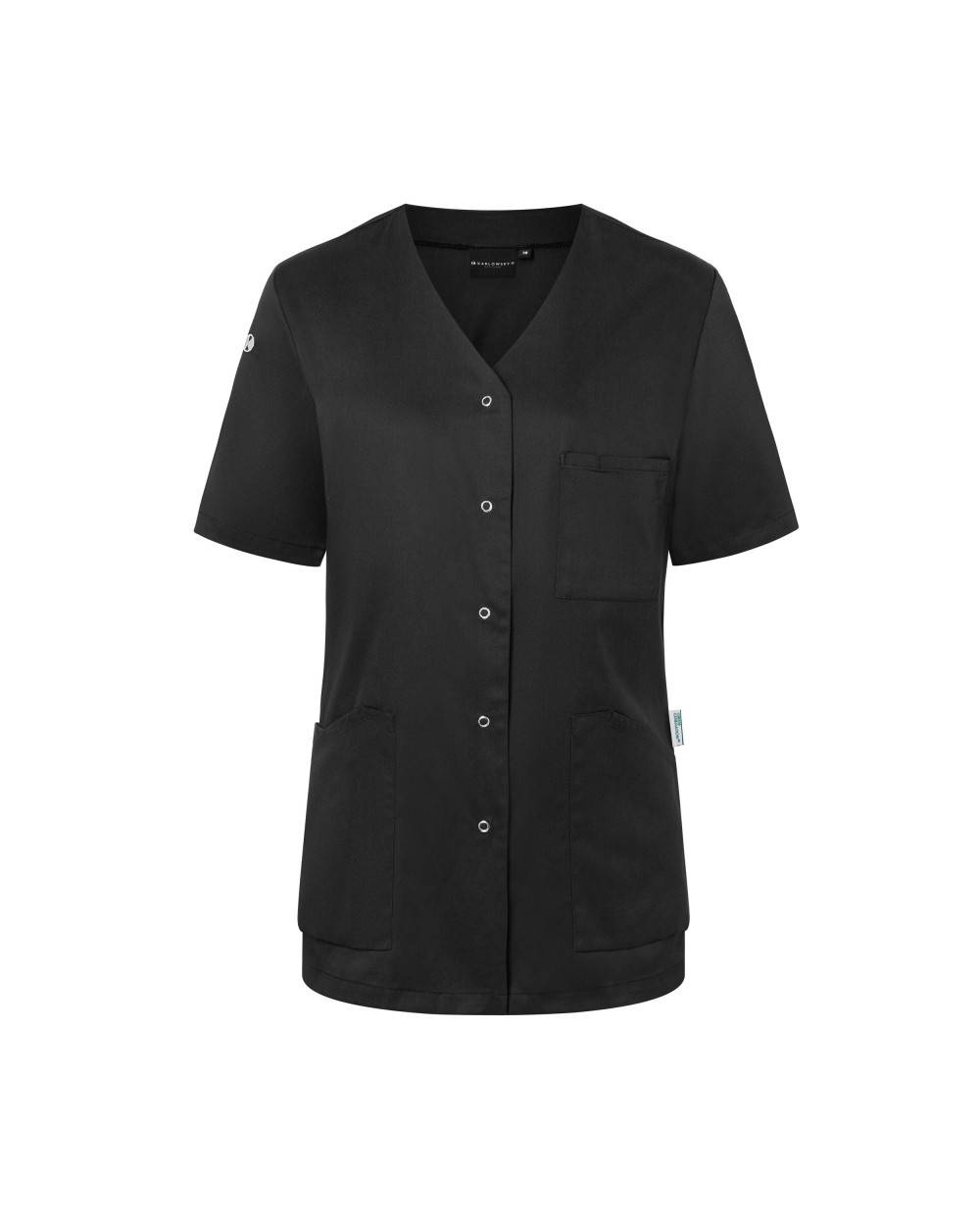 Schorten KARLOWSKY SHORT-SLEEVE LADIES' TUNIC ESSENTIAL voor bedrukking &amp; borduring