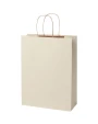 4DO Papiertüte 150 g/m² aus landwirtschaftlichen Reststoffen mit gedrehten Griffen – 31 × 12 × 41 cm Taschen personalisierbar