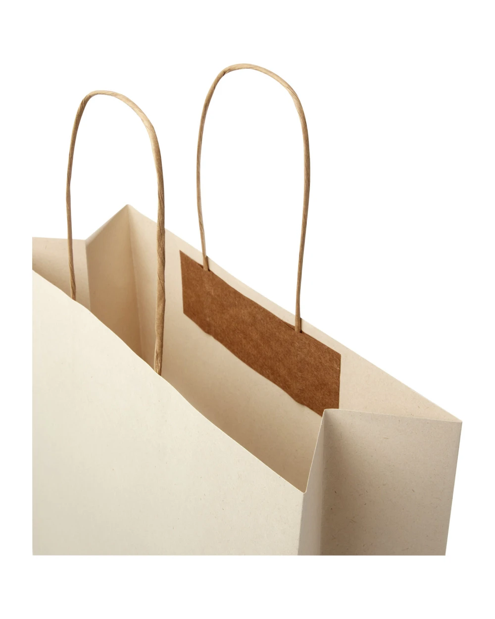 Sacs & Bagagerie personnalisable 4DO Sac en papier fabriqué à partir de déchets agricoles 150 g/m2 avec poignées torsadées, 31 x 12 x ...